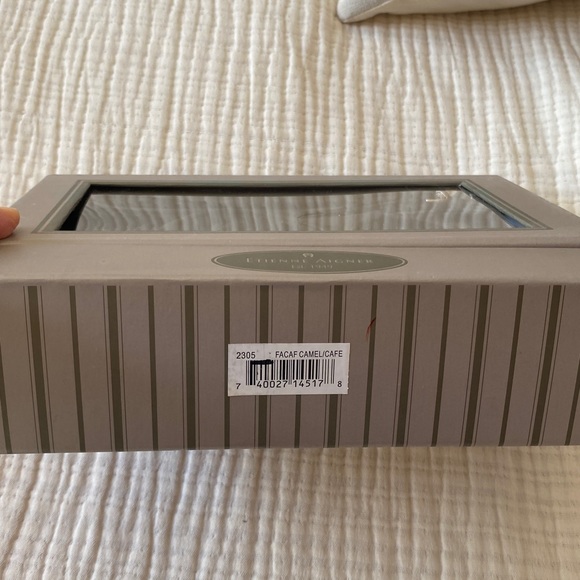 Elegant Etienne Aigner Brown and Tan Designer Clutch - Picture 13 of 13